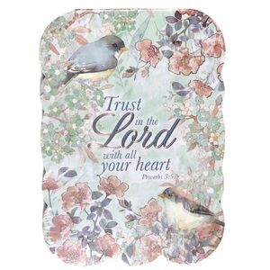 Punch Studio Bird Garden Die Cut Embellished Notepad with Scripture (66839)